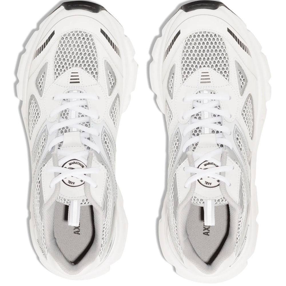 Axel Arigato White and Metallic Sneakers